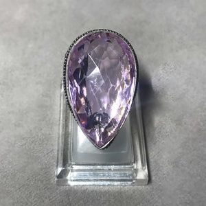 Pink Topaz Ring Size 6.25